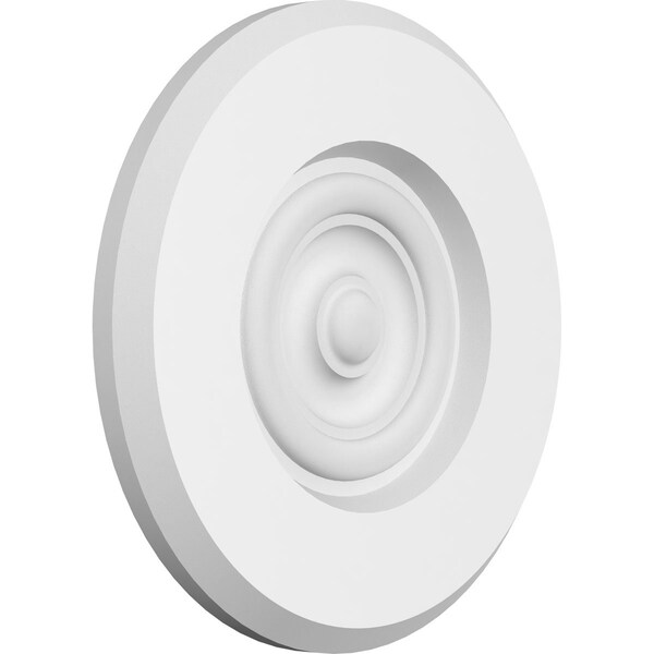Ekena Millwork Standard Grayson Bullseye Rosette with Beveled Edge, 6"W x 6"H x 1/2"P ROSP060X060X050GRY03 - main